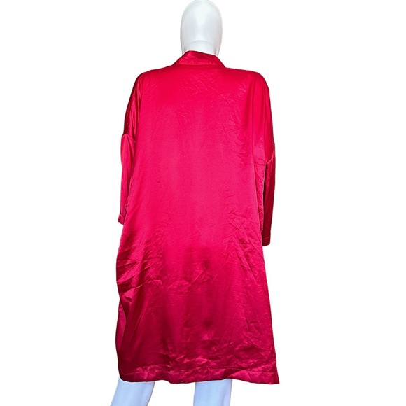 ! NO STRAP Victoria Secret satin Red Polyester Robe OS - Picture 3 of 5